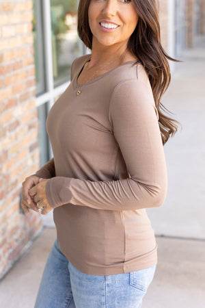 Larissa Long Sleeve - Mocha by Michelle Mae