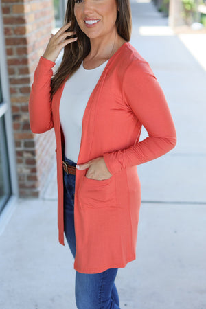 Classic Cardigan - Pumpkin by Michelle Mae