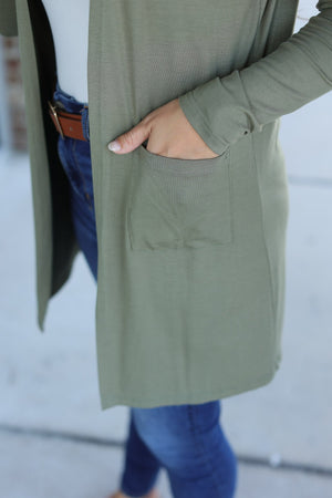 Classic Cardigan - Olive by Michelle Mae