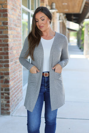 Classic Cardigan - Light Grey by Michelle Mae