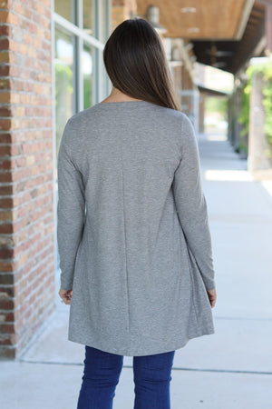 Classic Cardigan - Light Grey by Michelle Mae