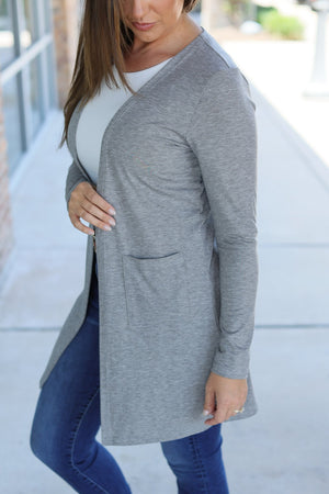 Classic Cardigan - Light Grey by Michelle Mae