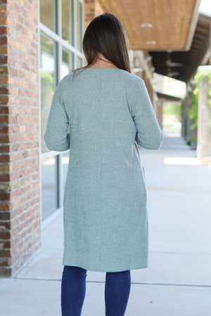 Knit Colbie Ribbed Cardigan - Sage by Michelle Mae