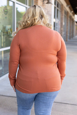 Leah Long Sleeve Top - Pumpkin by Michelle Mae