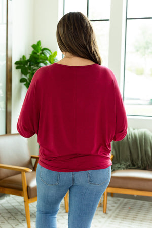 Darcy Dolman Top - Burgundy by Michelle Mae