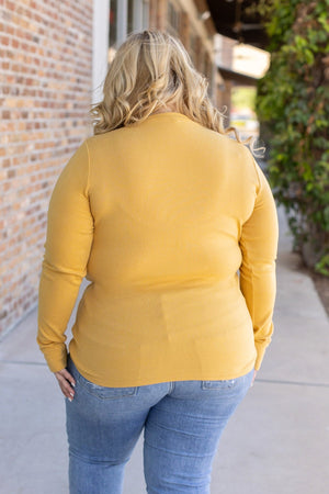 Leah Long Sleeve Top - Mustard by Michelle Mae