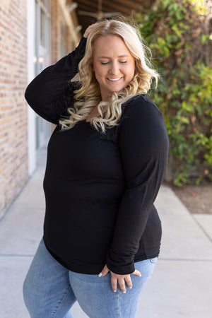 Larissa Long Sleeve - Black by Michelle Mae