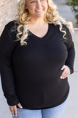 Larissa Long Sleeve - Black by Michelle Mae