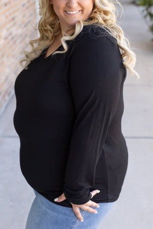 Larissa Long Sleeve - Black by Michelle Mae