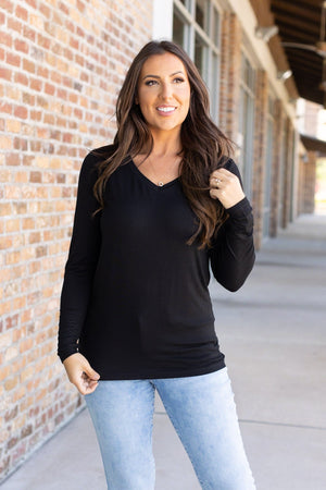 Larissa Long Sleeve - Black by Michelle Mae