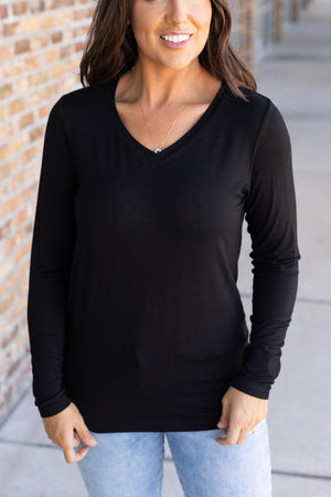 Larissa Long Sleeve - Black by Michelle Mae