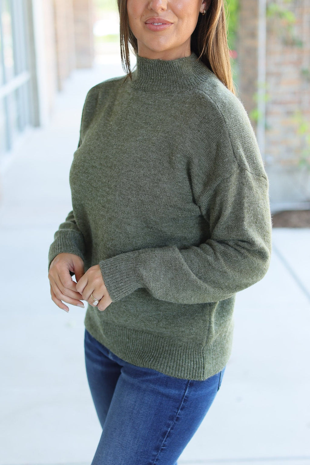 Molly Sweater - Olive by Michelle Mae