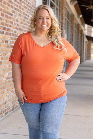 Chloe Cozy Tee - Pumpkin by Michelle Mae