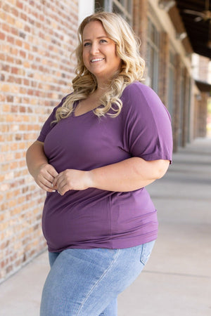 Chloe Cozy Tee - Purple by Michelle Mae