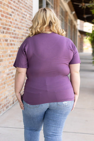 Chloe Cozy Tee - Purple by Michelle Mae