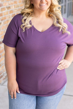 Chloe Cozy Tee - Purple by Michelle Mae