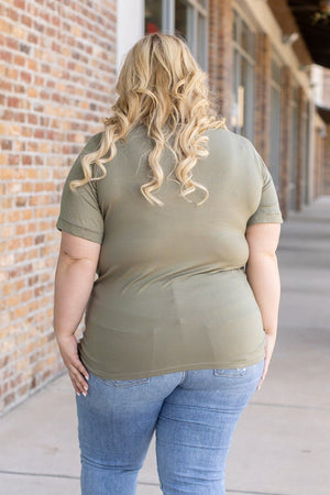 Sophie Pocket Tee - Olive by Michelle Mae