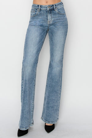 RISEN Mid Rise Vintage Bootcut Jeans