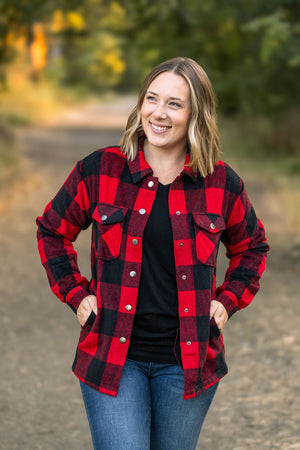 Norah Plaid Shacket - Buffalo Plaid by Michelle Mae