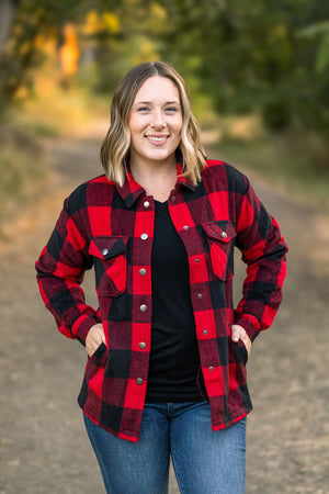 Norah Plaid Shacket - Buffalo Plaid by Michelle Mae