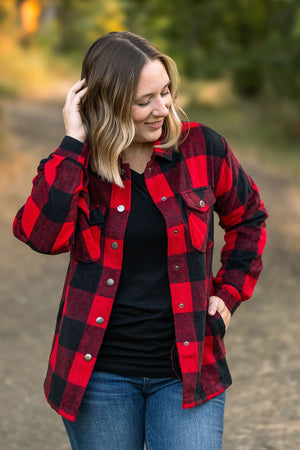 Norah Plaid Shacket - Buffalo Plaid by Michelle Mae