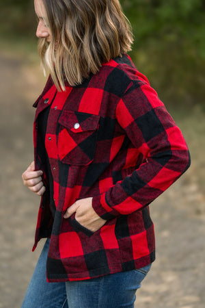 Norah Plaid Shacket - Buffalo Plaid by Michelle Mae