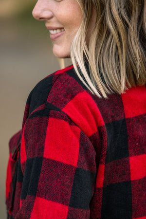 Norah Plaid Shacket - Buffalo Plaid by Michelle Mae