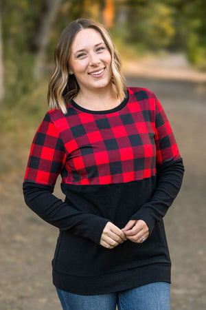 Natalie Pullover - Buffalo Plaid by Michelle Mae