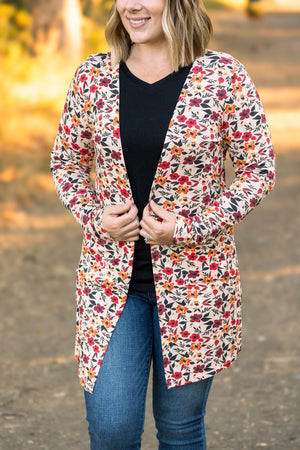 Classic Cardigan - Red Floral by Michelle Mae