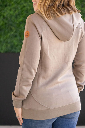 Scuba HalfZip Hoodie - Mocha by Michelle Mae