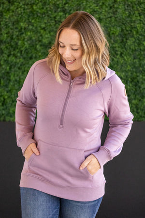 Scuba HalfZip Hoodie - Lavender by Michelle Mae