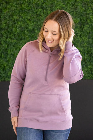 Scuba HalfZip Hoodie - Lavender by Michelle Mae