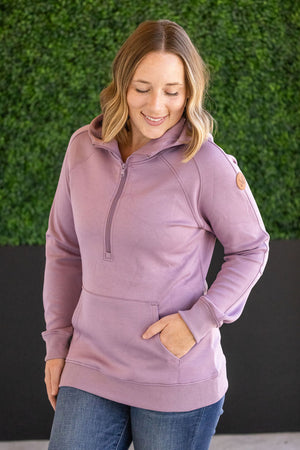 Scuba HalfZip Hoodie - Lavender by Michelle Mae