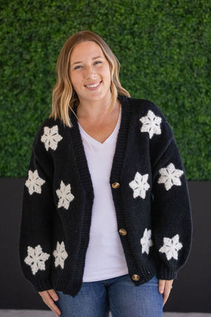 Snowflake Cardigan - Black by Michelle Mae