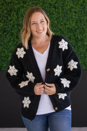 Snowflake Cardigan - Black by Michelle Mae