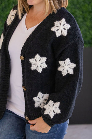 Snowflake Cardigan - Black by Michelle Mae