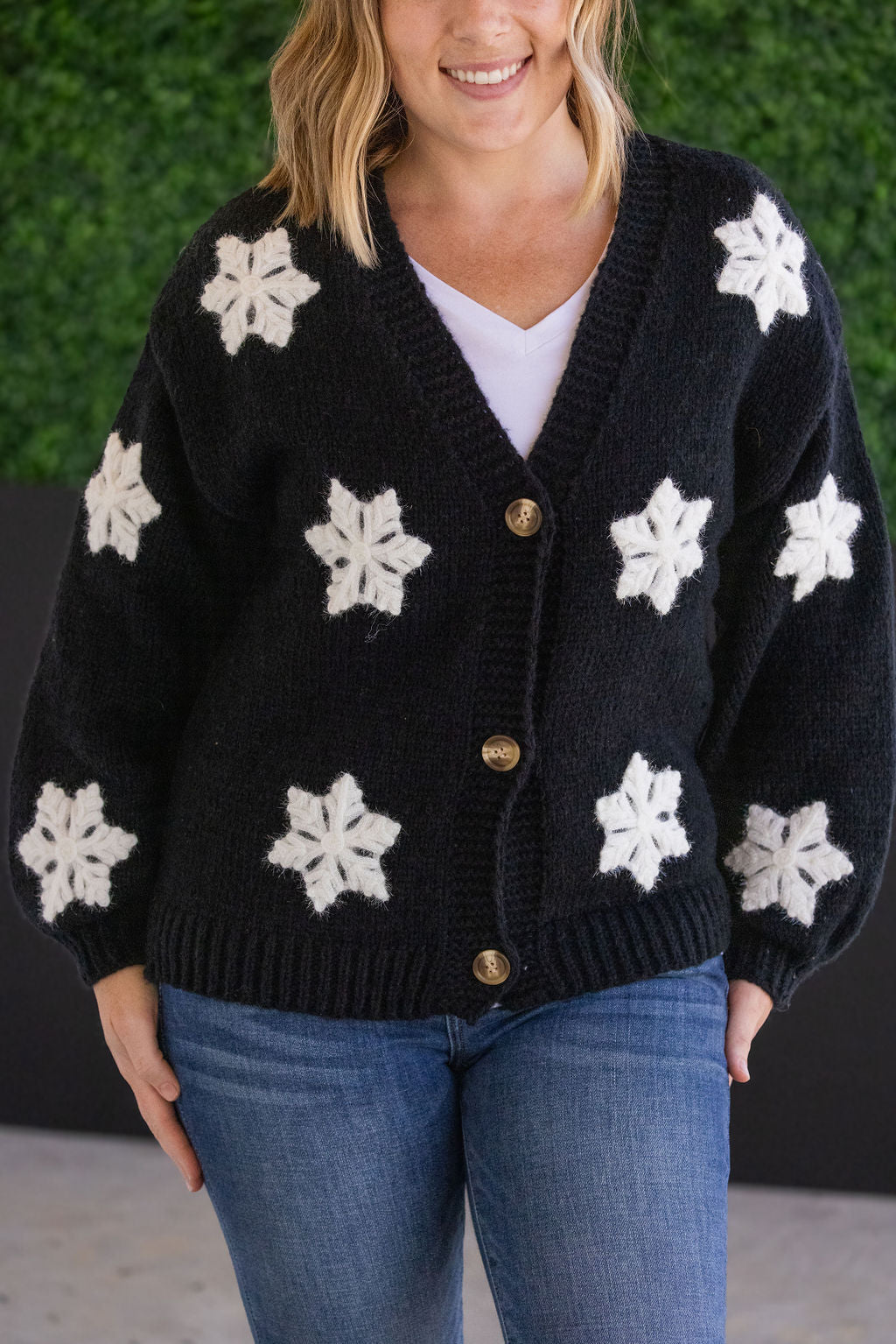 Snowflake Cardigan - Black by Michelle Mae