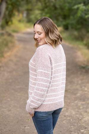 Cozy Striped Sweater - Rust by Michelle Mae