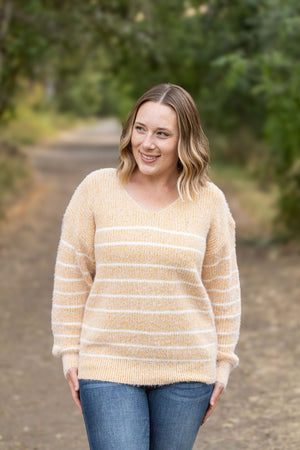 Cozy Striped Sweater - Mustard by Michelle Mae