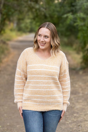 Cozy Striped Sweater - Mustard by Michelle Mae