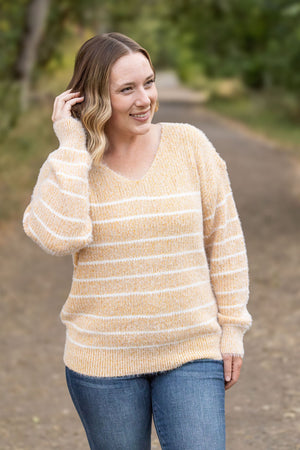 Cozy Striped Sweater - Mustard by Michelle Mae