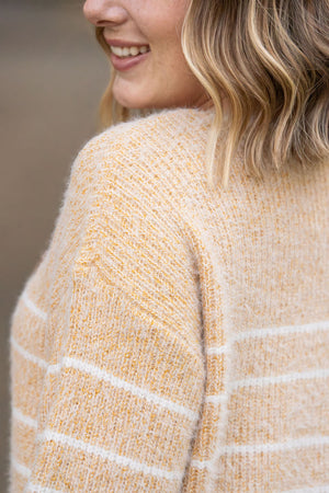 Cozy Striped Sweater - Mustard by Michelle Mae