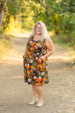 Sadie Dress - Buttery Soft Fall Floral Mix by Michelle Mae