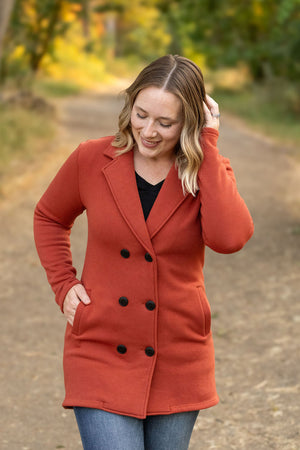 Scarlett Sweater Jacket - Pumpkin by Michelle Mae