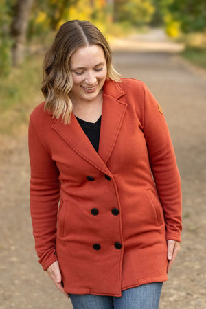 Scarlett Sweater Jacket - Pumpkin by Michelle Mae