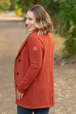 Scarlett Sweater Jacket - Pumpkin by Michelle Mae