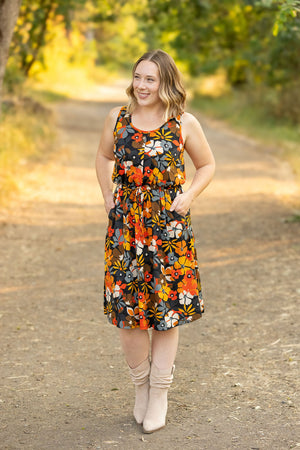 Sadie Dress - Buttery Soft Fall Floral Mix by Michelle Mae