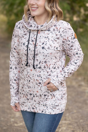 Soft Funnel Neck - Tan Micro Floral by Michelle Mae