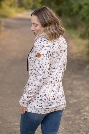 Soft Funnel Neck - Tan Micro Floral by Michelle Mae