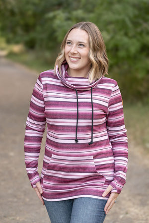 Soft Funnel Neck - Berry Serape by Michelle Mae